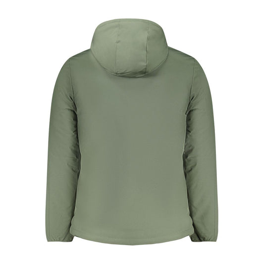 Green Polyester Men's Jacket