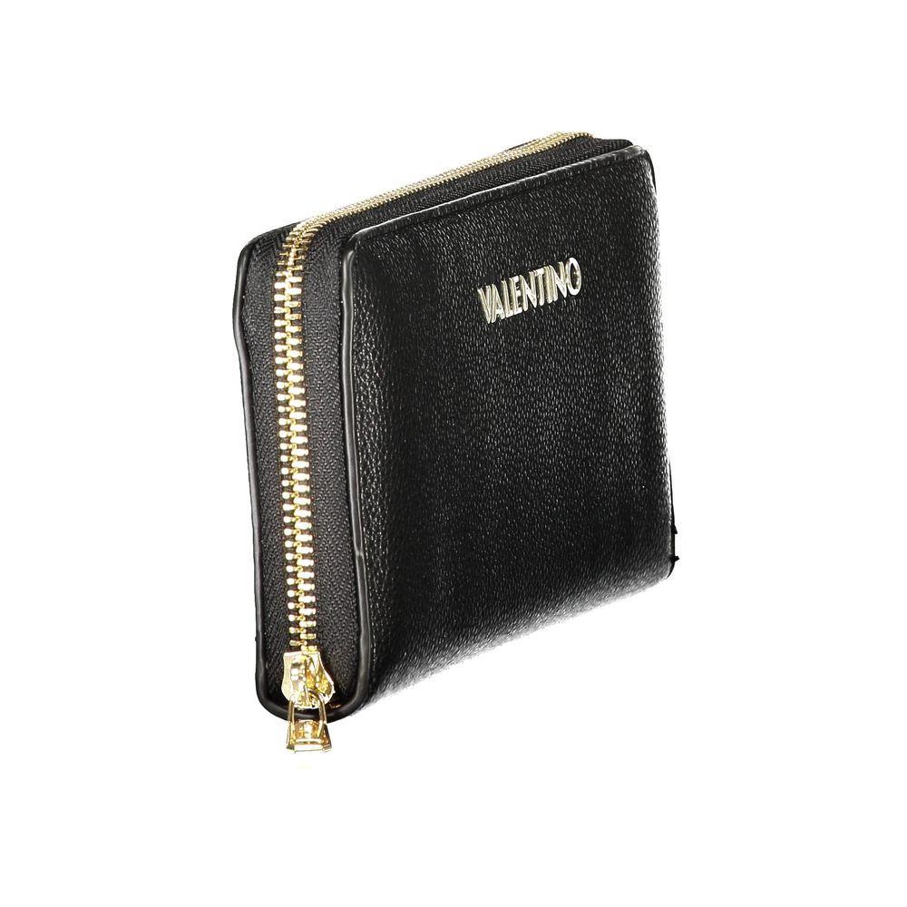 Black Polyurethane Women's Wallet