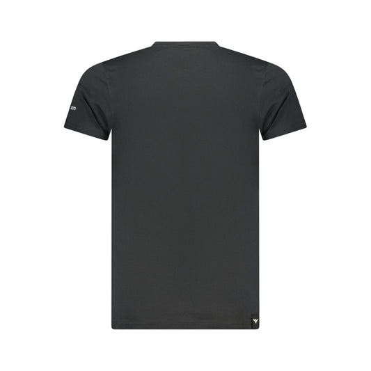 Black Cotton Men's T-Shirt