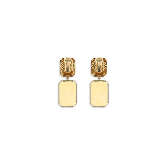 Gold Glass Earrings