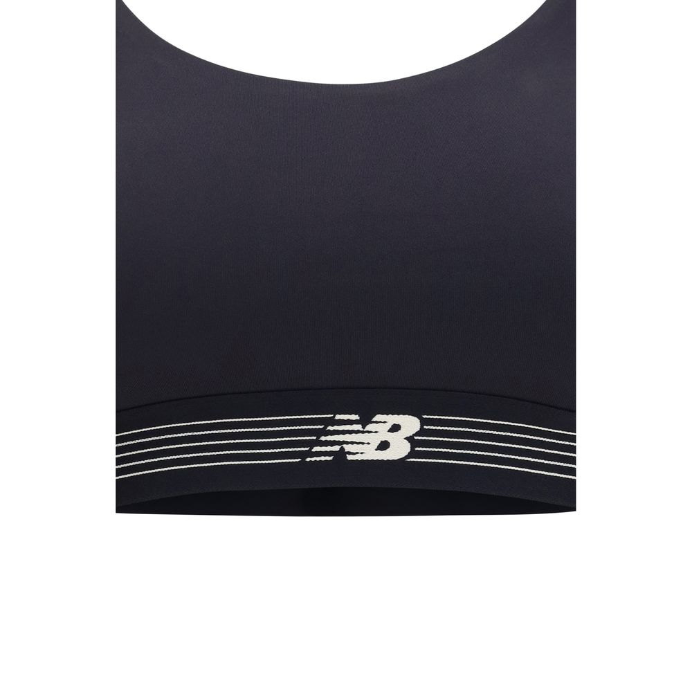 Black Polyester Sport Bra