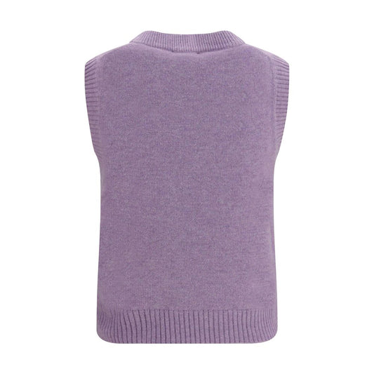 Gray Alpaca Vicugna Pacos Sleeveles Sweater