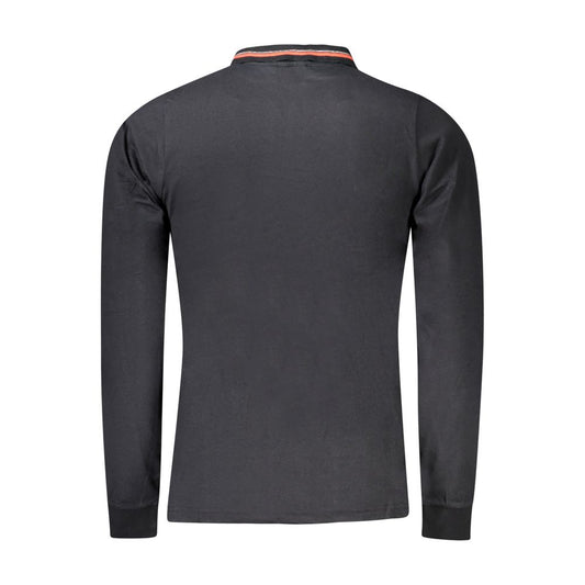Black Cotton Men's Polo