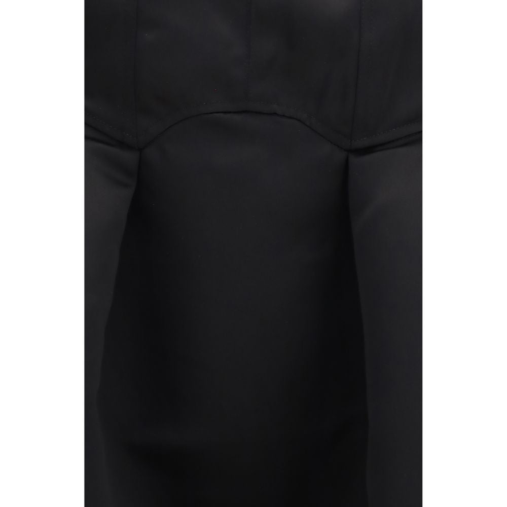 Black Polyester Casual Dress