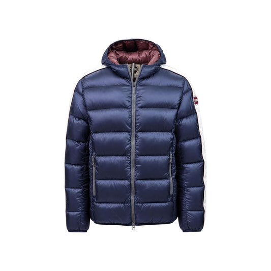Blue Polyamide Full-Length Jacket