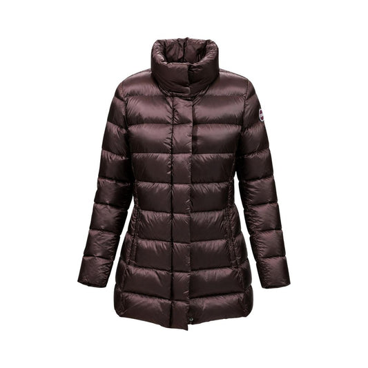 Brown Polyamide Full-Length Jacket