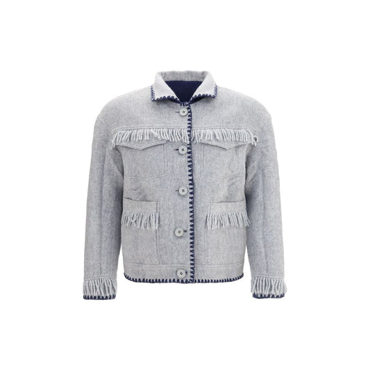 Blue Alpaca Vicugna Pacos Full-Length Jacket