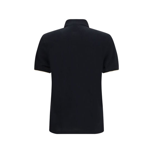 Black Cotton Polo Shirt