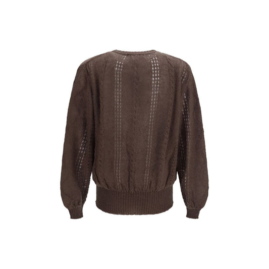 Brown Mohair Cardigan