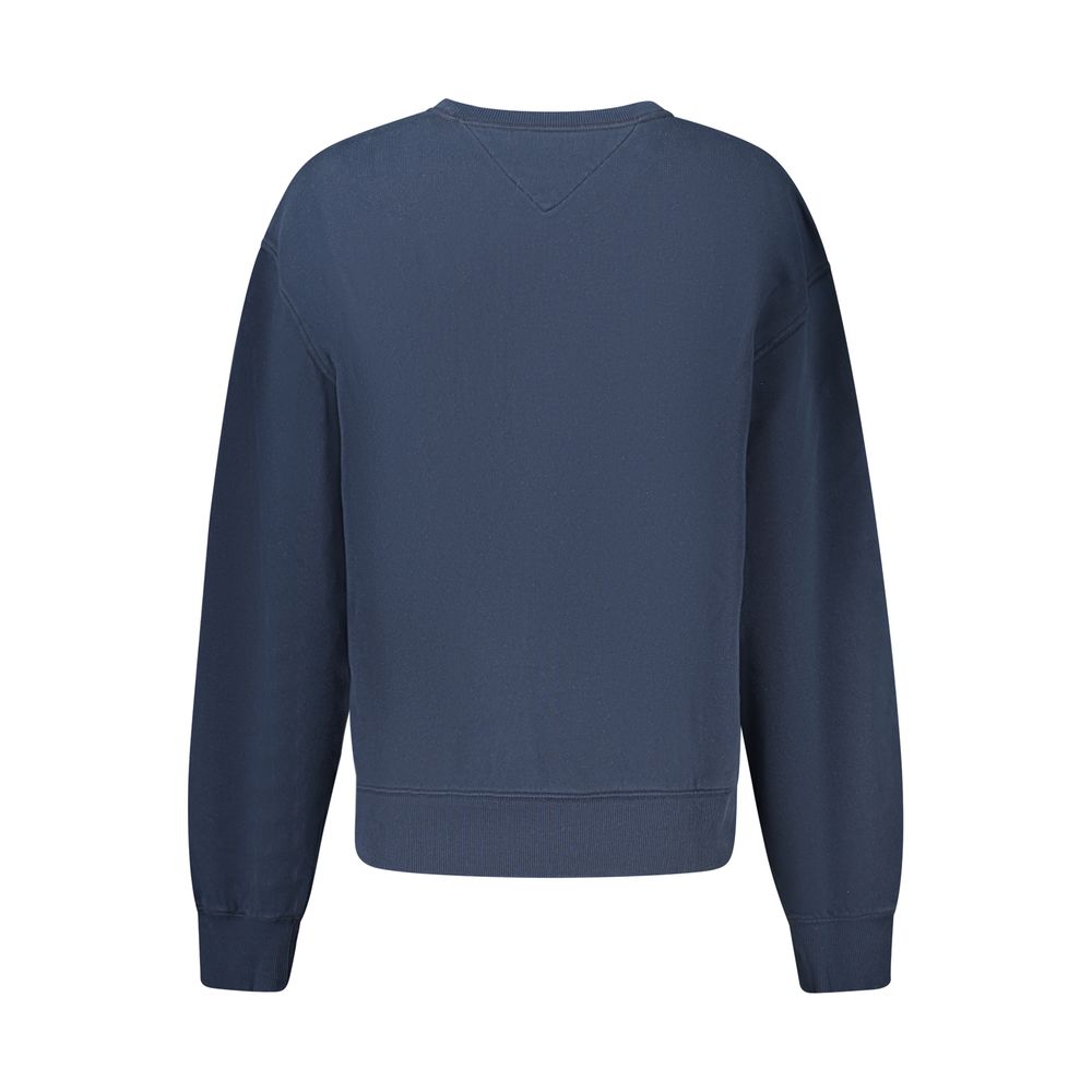 Blue Cotton Womens Sweatshirt