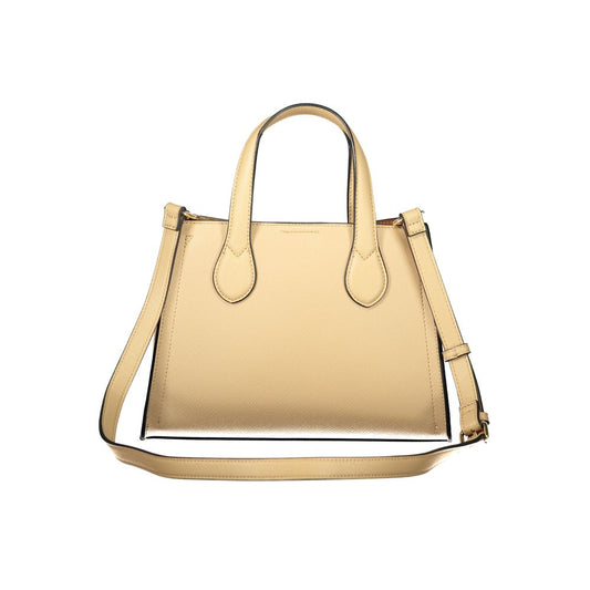 Beige Polyurethane Women's Bag
