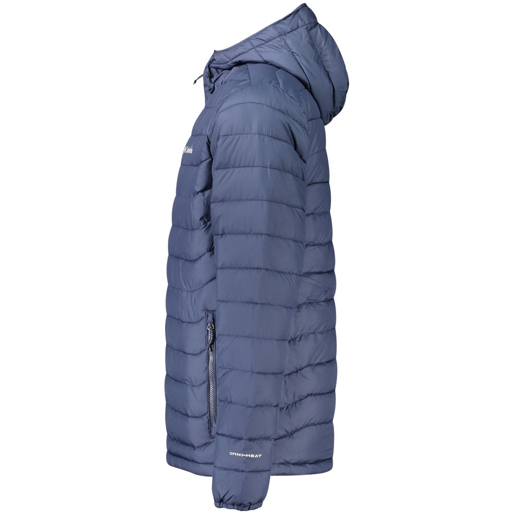 Blue Polyester Men's Jacket