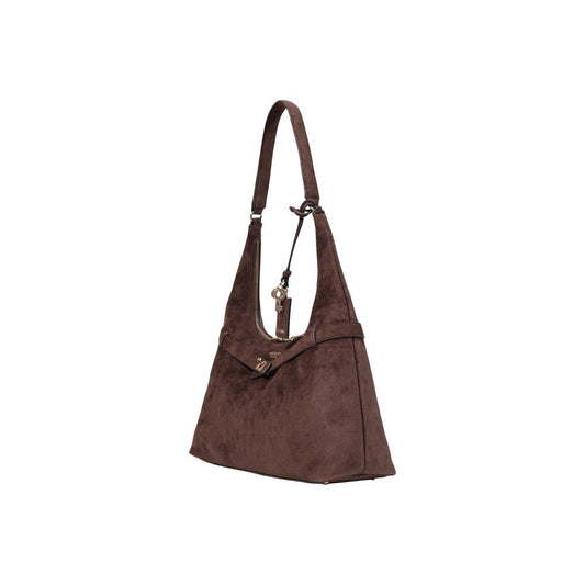 Brown Polyester Handbag