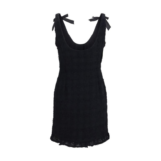 Black Cotton Casual Dress
