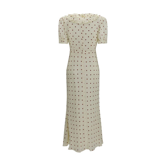 Beige Silk Casual Dress