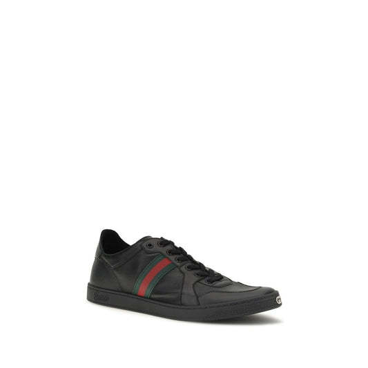 Black Calf Leather Bos Taurus Low Top Sneakers