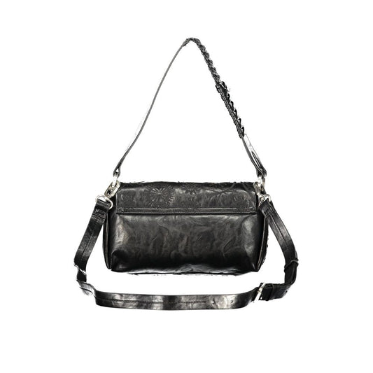 Black Polyurethane Women Bag