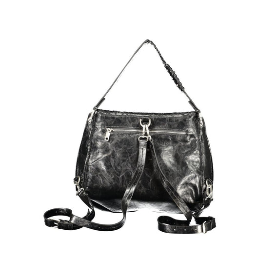 Black Polyurethane Women's Bag