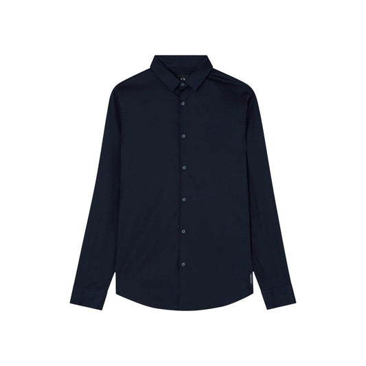Blue Cotton Dress Shirt