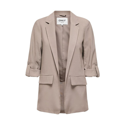 Beige Viscose Blazer