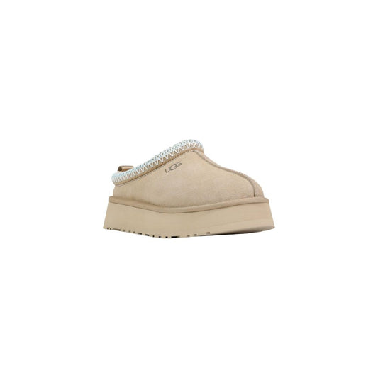 Beige Suede Leather Slippers