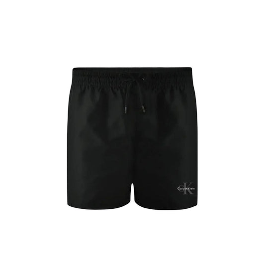 Black Recycled Polyester Swim Shorts
