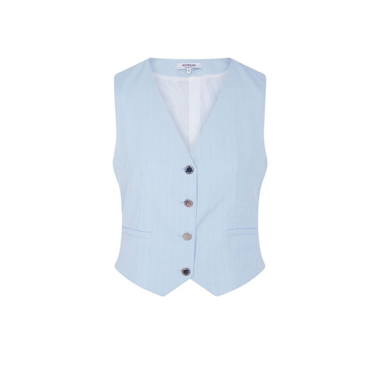 Blue Polyester Waistcoat
