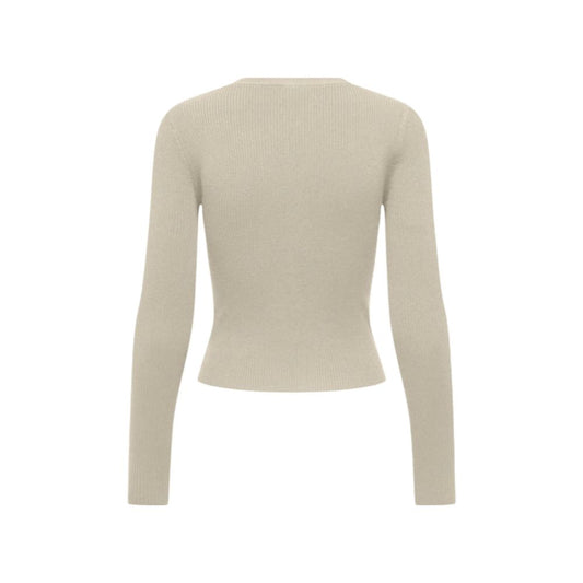 Beige Viscose Cardigan