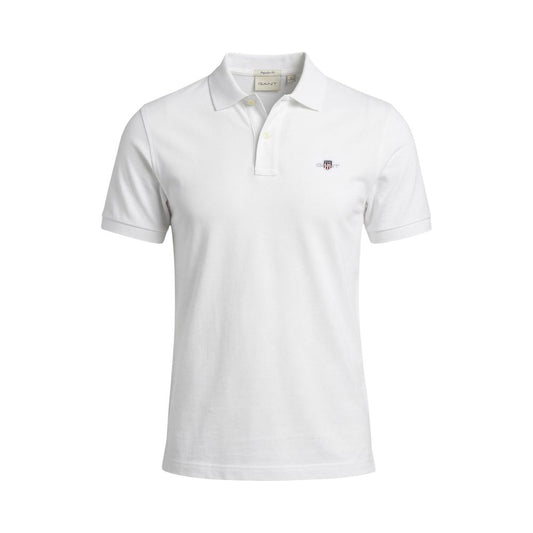 White Cotton Polo Shirt