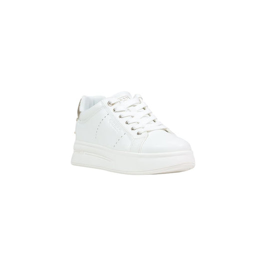 White Polyethylene Platform Sneakers