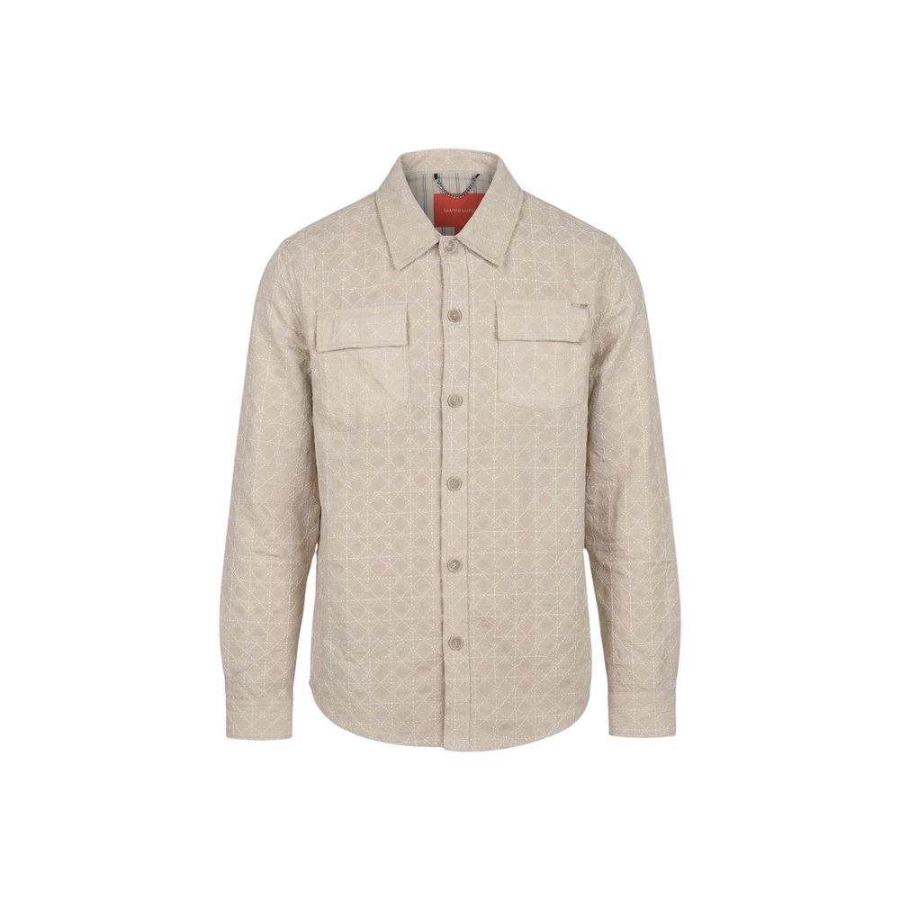 Beige Viscose Shirt