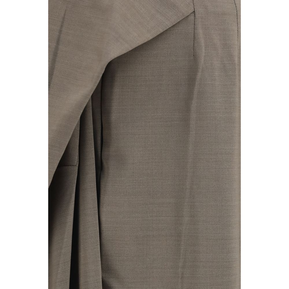 Gray Wool Oves Aries Flared Pants