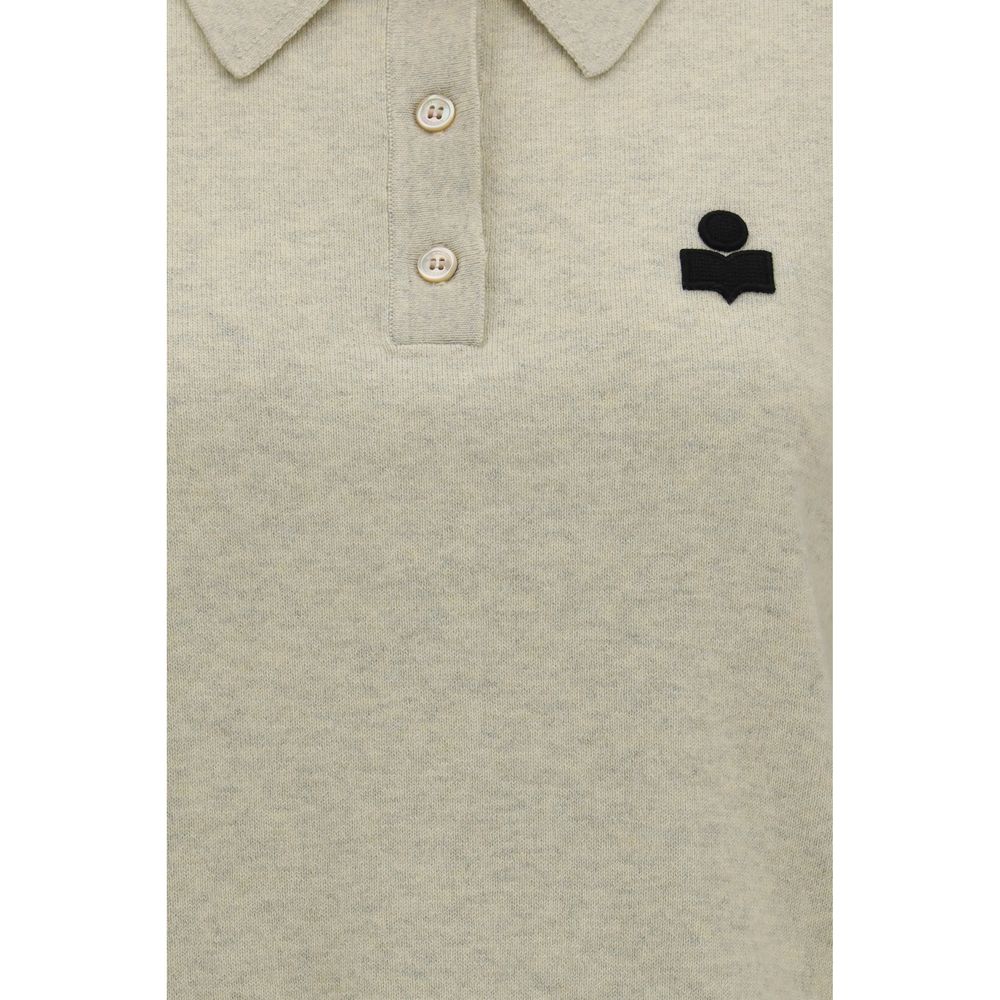 Gray Cotton Polo Shirt