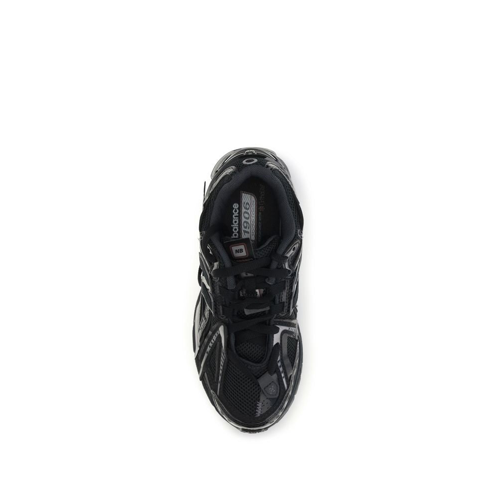 Black Polyamide Athletic Sneakers