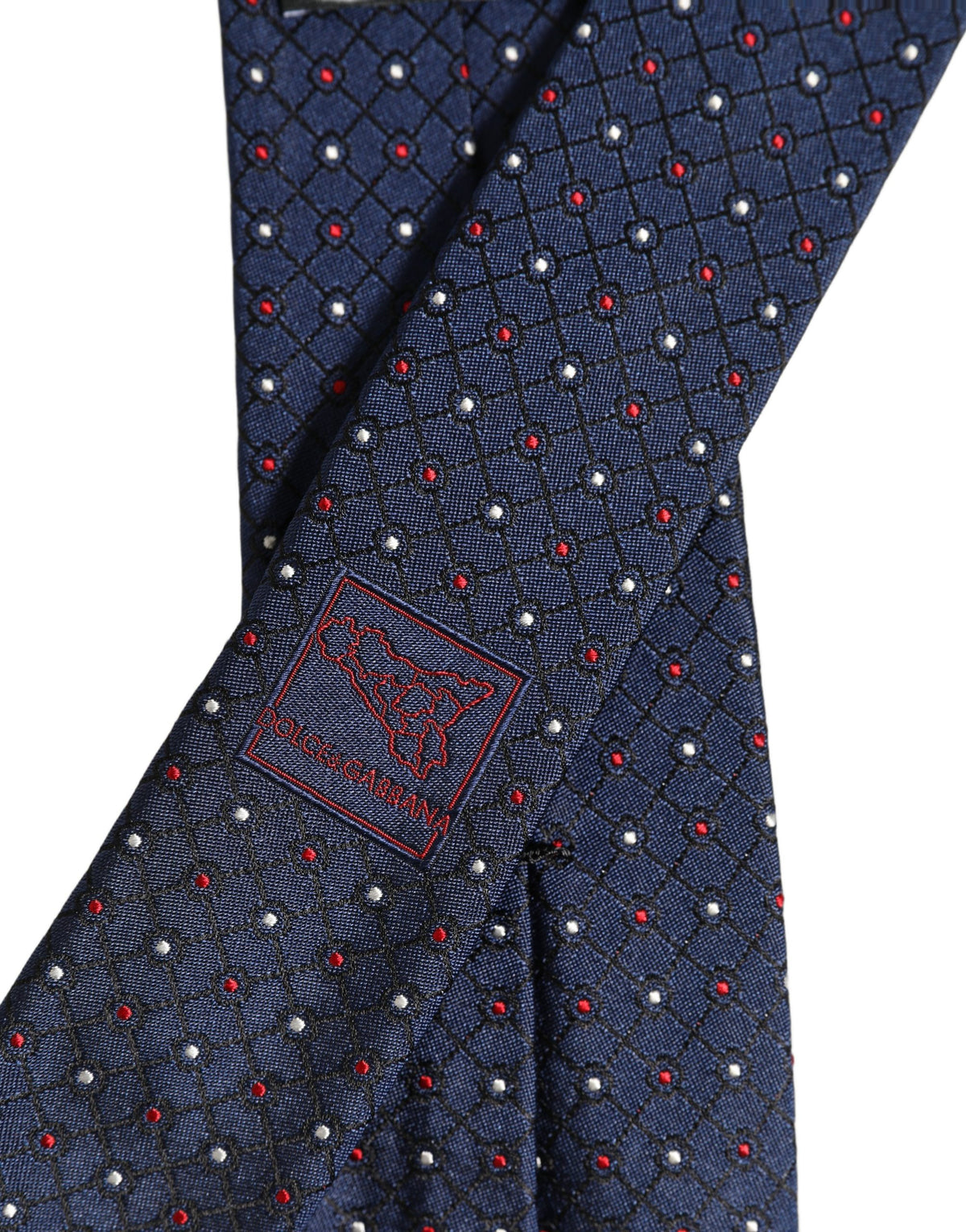 Blue Diamond Lattice Adjustable Necktie Men Accessory Tie