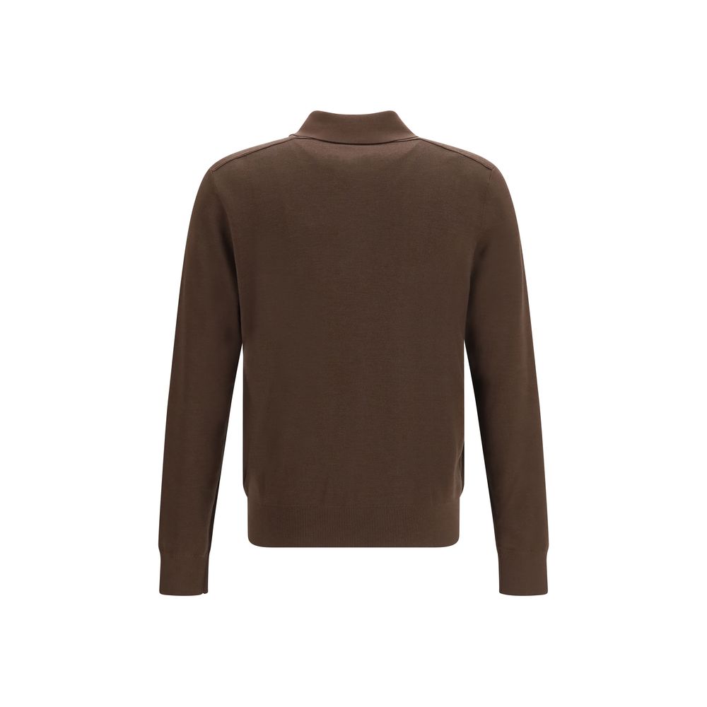 Brown Wool Oves Aries Dress Shirt