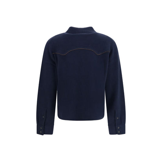 Blue Cashmere Shirt