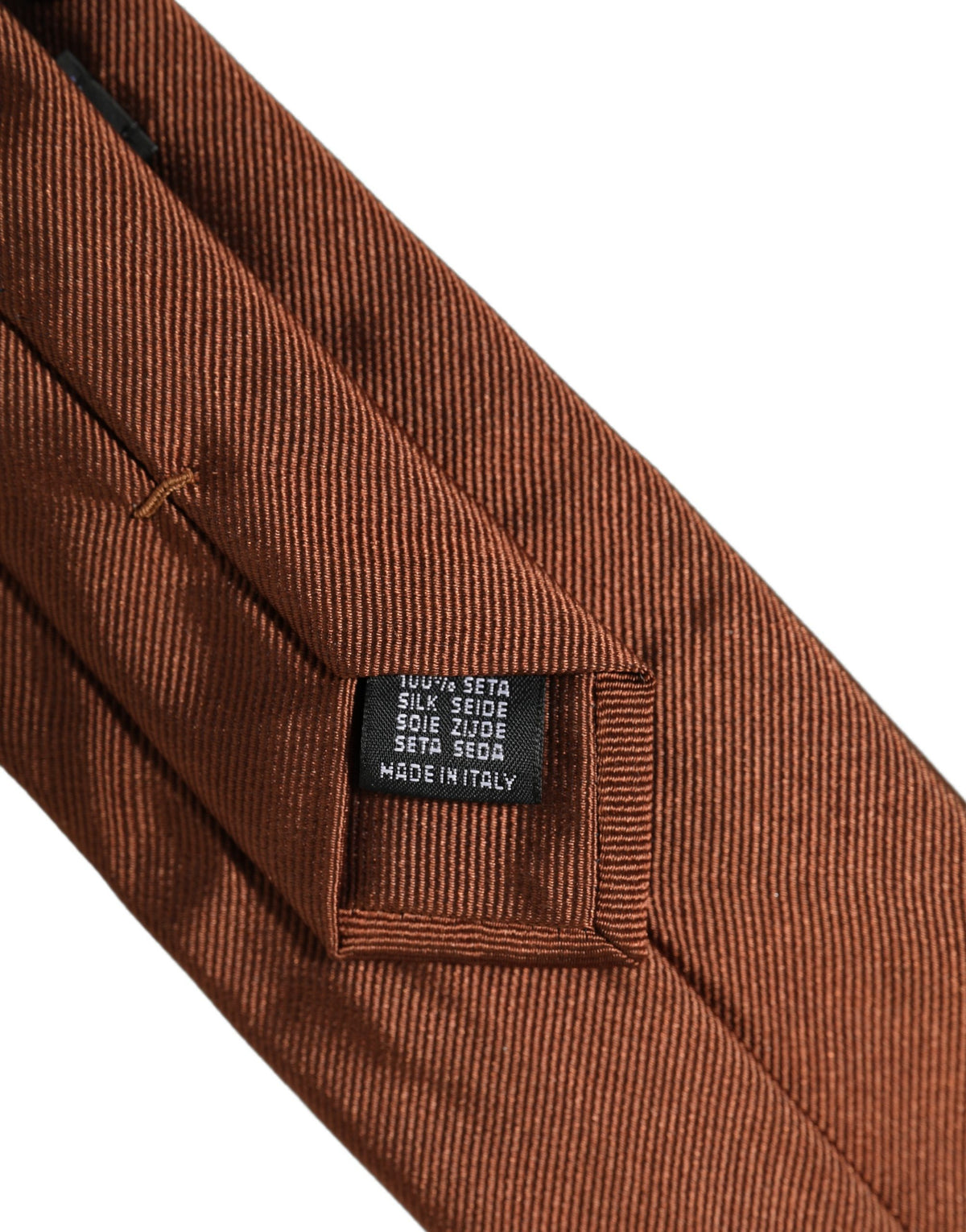 Brown Silk Classic Adjustable Men Necktie Accessory Tie