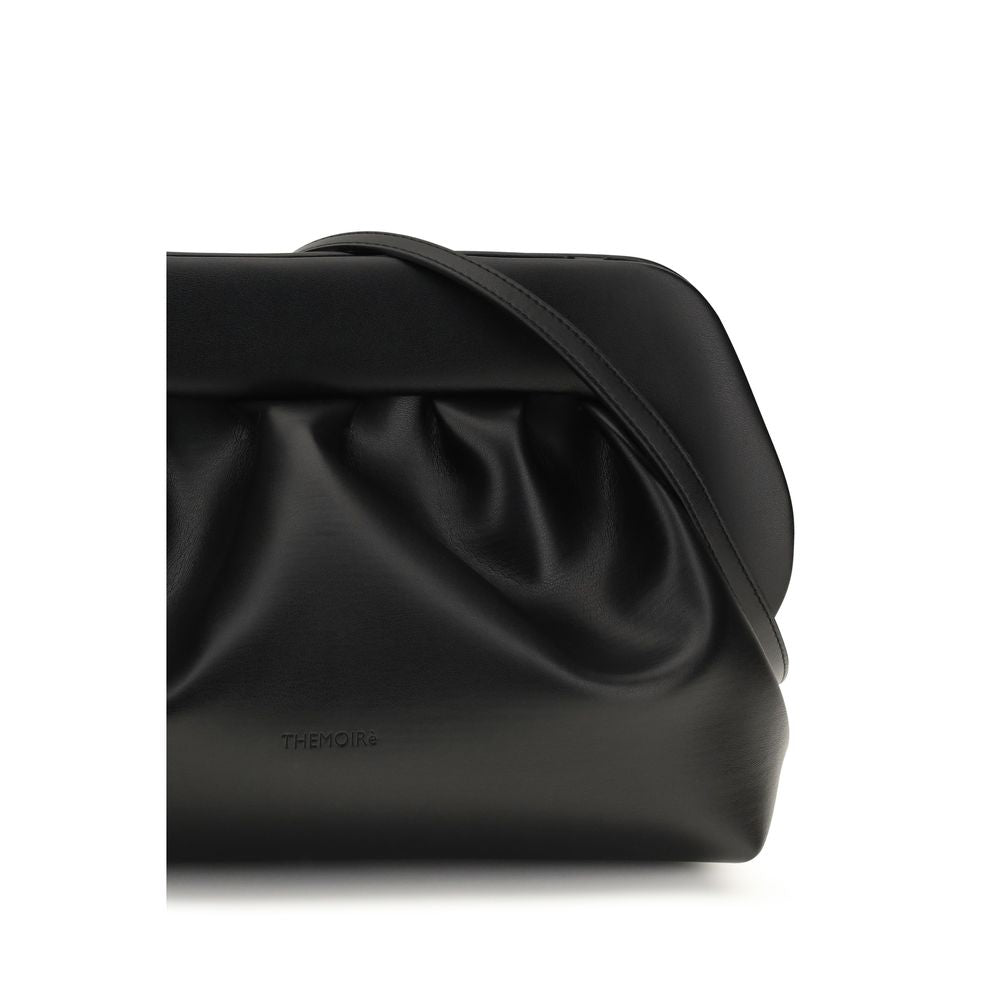 Black Recycled Leather Clutch Bag