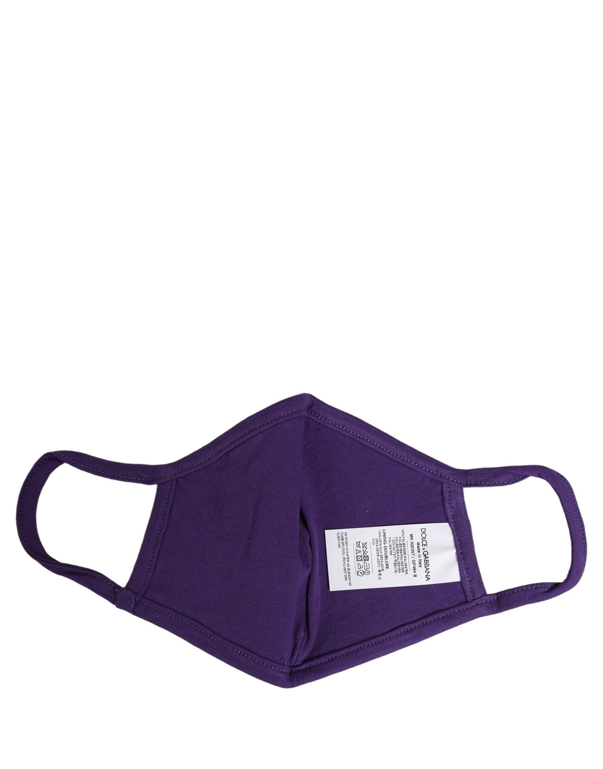 Purple Polyester DG CASA Logo Elastic Ear Strap Face Mask