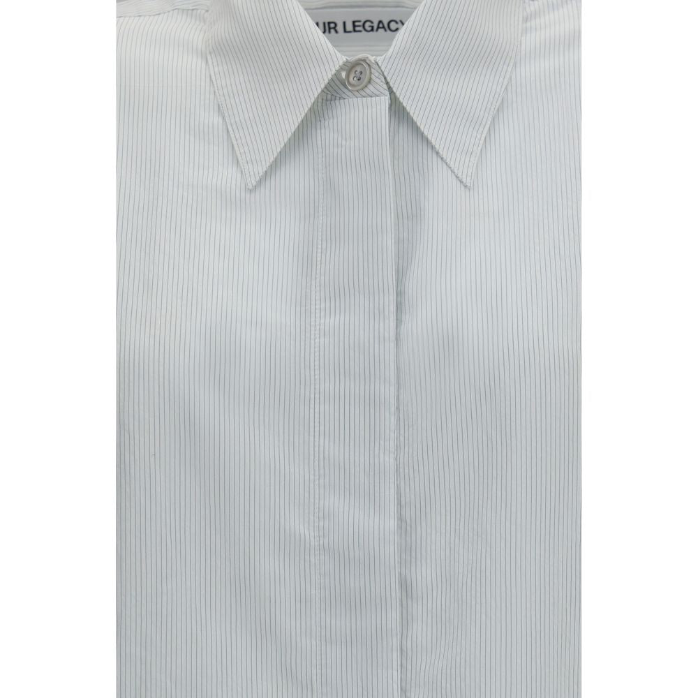 White Modal Pattern Shirt