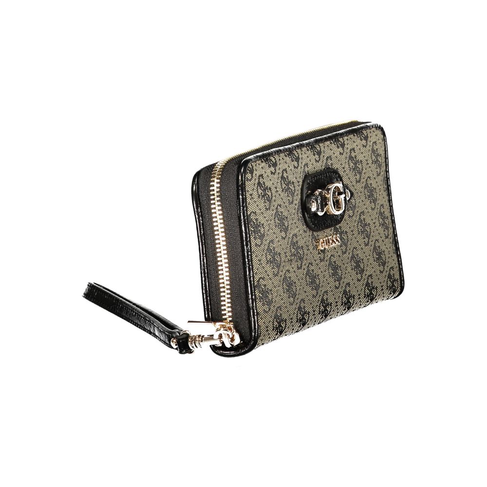 Black Polyester Women's Wallet