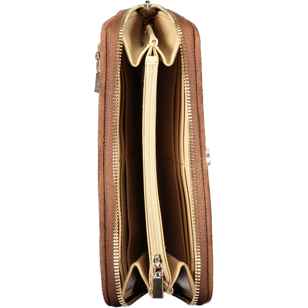 Beige Polyester Women's Wallet