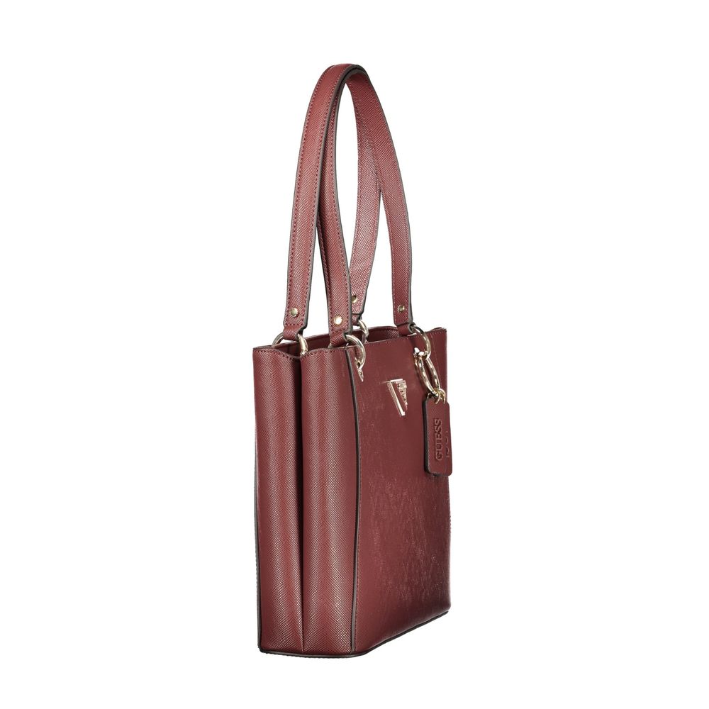 Brown Polyurethane Women's Bag