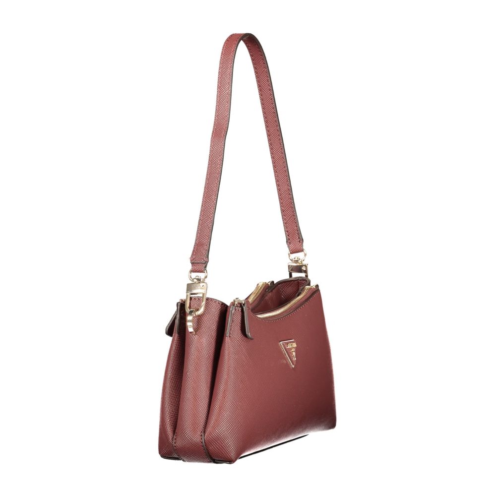 Brown Polyurethane Women's Bag