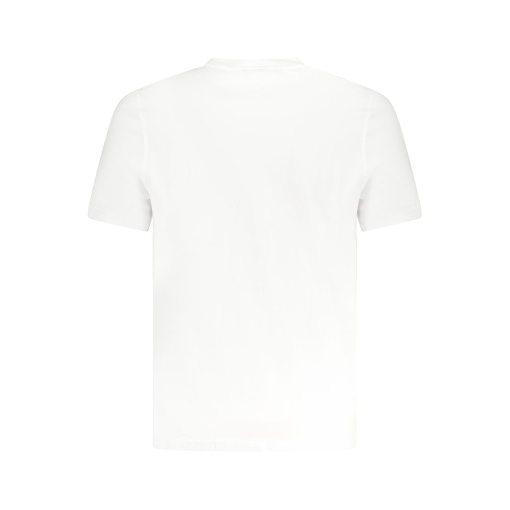 White Cotton Men T-Shirt