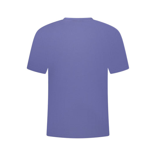 Blue Cotton Men T-Shirt