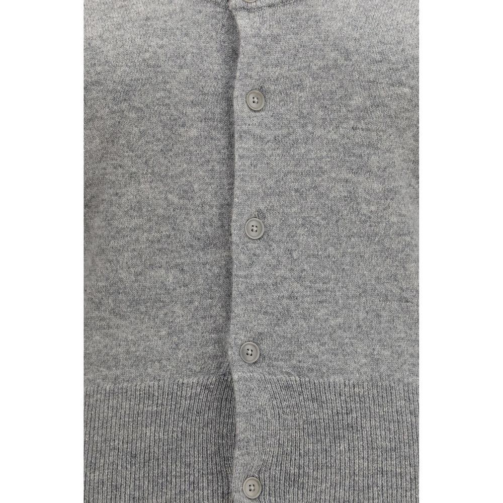 Gray Cashmere Cardigan