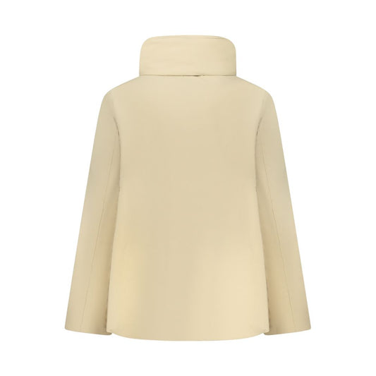 Beige Nylon Women Jacket