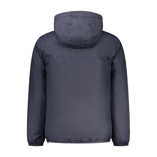 Blue Polyamide Men Jacket
